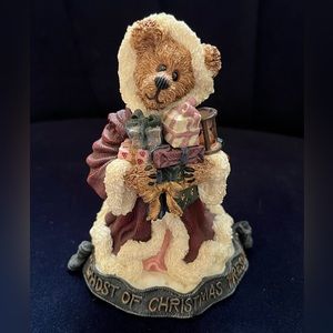 Boyds Bears Bearstone Ghost Christmas Present